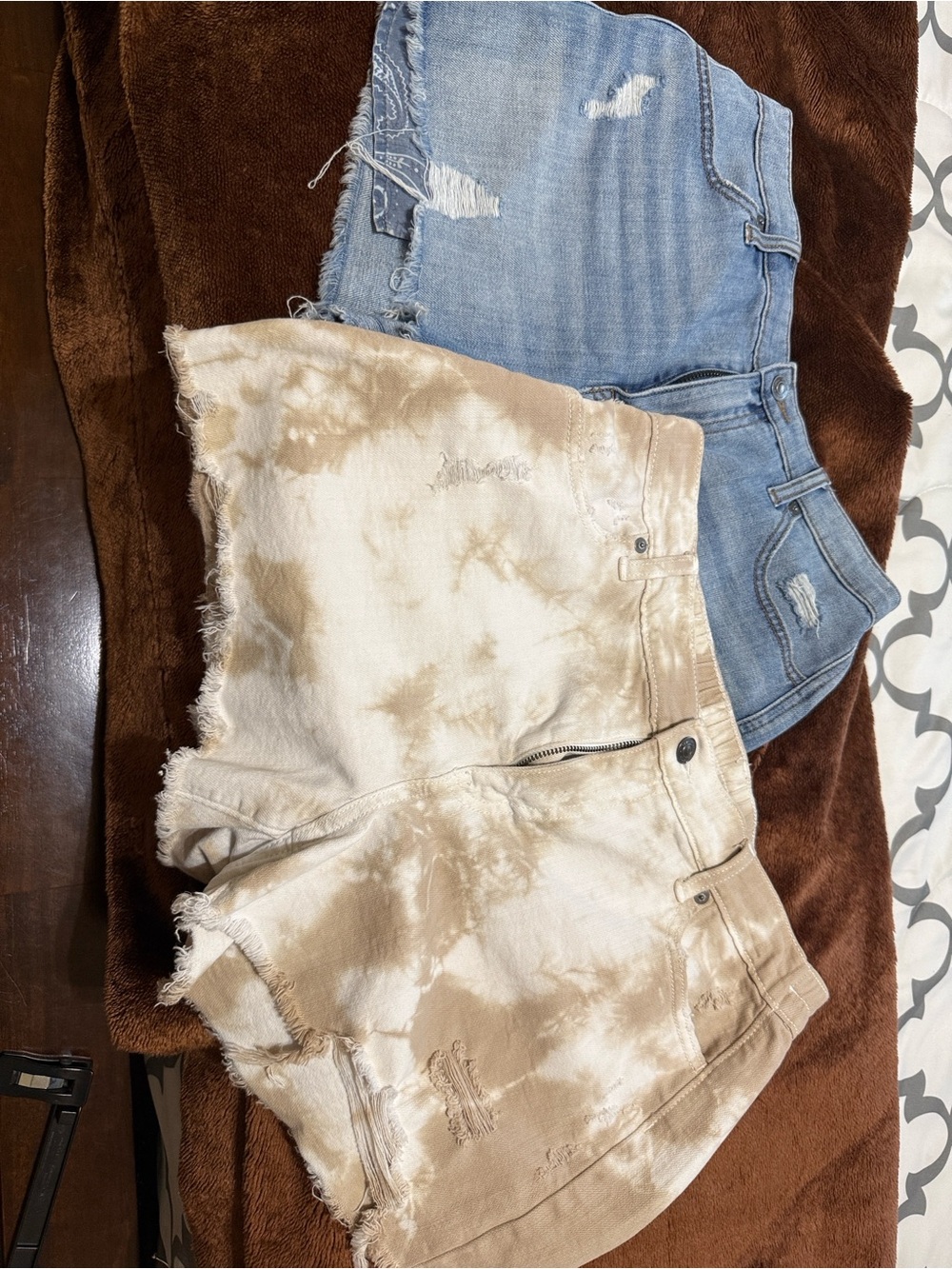 2 pair of Aerie Distressed Denim Shorts